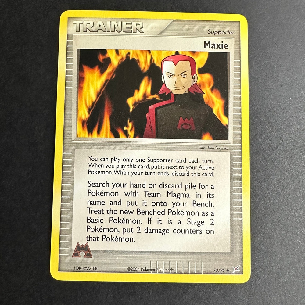 Pokemon TCG Maxie EX Team Magma vs Team Aqua 73/95 Uncommon NM